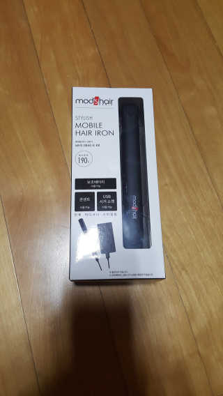 모즈헤어 휴대용 미니 고데기 — 5점을 준 리뷰어가 2020년 11월 올린 사용 사진