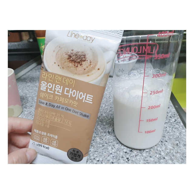 라인앤데이 다이어트 쉐이크 5가지맛 리뷰 사진