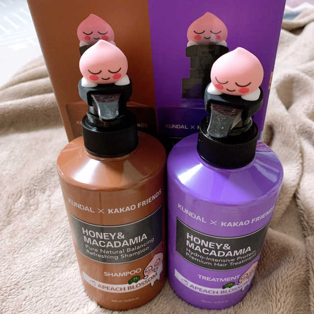[쿤달 X 카카오프렌즈] 샴푸/트리트먼트 500ml 2구 세트 리뷰 사진