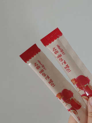 365더건강 에버뷰티 석류콜라겐 젤리 — 5점을 준 리뷰어가 2020년 8월 올린 사용 사진