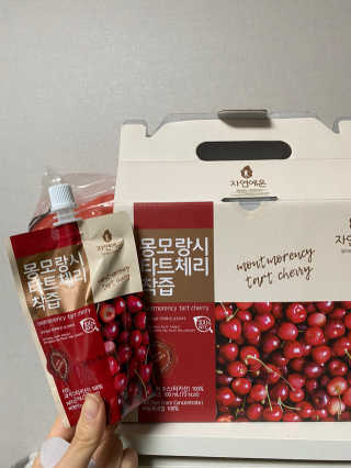 자연에온 몽모랑시 타트체리 착즙 100mL 10개입 2BOX — 5점을 준 리뷰어가 2020년 11월 올린 사용 사진