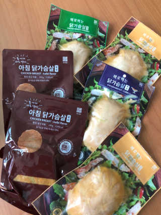 바로 먹는 아침 실온보관 닭가슴살 6종 — 4.5점을 준 리뷰어가 2020년 10월 올린 사용 사진