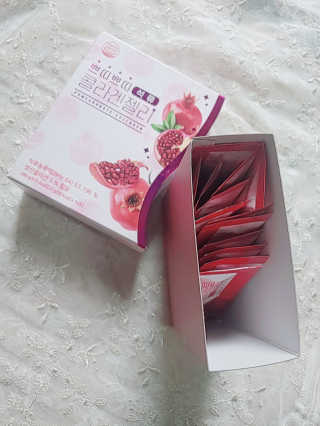 헬스업_쁘띠쁘띠석류콜라겐젤리_20g x 14포 — 5점을 준 리뷰어가 2020년 7월 올린 사용 사진