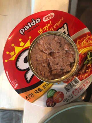 동원참치 펭수참치 — 5점을 준 리뷰어가 2020년 7월 올린 사용 사진