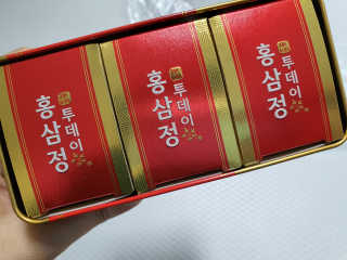 서울약사신협_투데이홍삼정_틴케이스_10g x 30포 — 5점을 준 리뷰어가 2020년 7월 올린 사용 사진