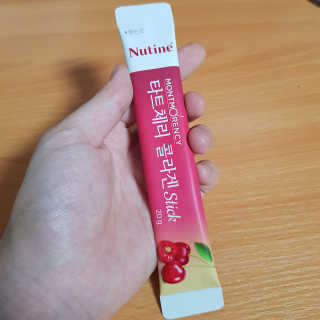 뉴틴 타트체리 콜라겐 스틱 20g X 30포 — 5점을 준 리뷰어가 2020년 8월 올린 사용 사진