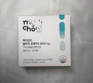 JW중외제약 마이코드 알티지 오메가3 1000 mg — 4점을 준 리뷰어가 2020년 7월 올린 사용 사진