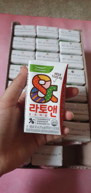 [풀무원녹즙] 어린이 과채음료, 라토앤 트로피칼 1box — 4.5점을 준 리뷰어가 2020년 10월 올린 사용 사진