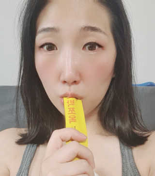 조은약초 국산 늙은 호박즙 호박쪼옥 젤리 20g x 15포 — 3점을 준 리뷰어가 2020년 8월 올린 사용 사진