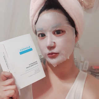 바이오믹 BIOMEEK SENSIMETIC SOOTHING MASK.S — 4.5점을 준 리뷰어가 2020년 7월 올린 사용 사진