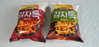 마켓오 감자톡 허브솔트맛/매콤달콤맛 — 5점을 준 리뷰어가 2020년 6월 올린 사용 사진