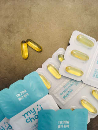 JW중외제약 마이코드 알티지 오메가3 1000 mg — 4점을 준 리뷰어가 2020년 10월 올린 사용 사진