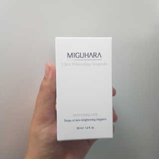 미구하라 울트라 화이트닝 앰플 35ml — 5점을 준 리뷰어가 2020년 4월 올린 사용 사진