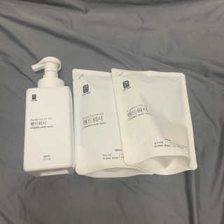 [생활공작소]핸드워시 용기 500ml 1개+리필 400ml 2개 — 5점을 준 리뷰어가 2020년 9월 올린 사용 사진