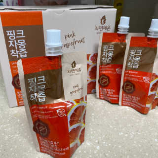 자연에온 핑크 자몽 착즙 100mL 10개입 2BOX — 4점을 준 리뷰어가 2020년 11월 올린 사용 사진