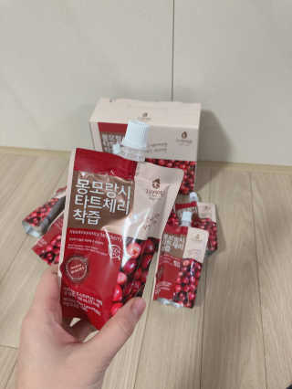 자연에온 몽모랑시 타트체리 착즙 100mL 10개입 2BOX — 5점을 준 리뷰어가 2020년 11월 올린 사용 사진