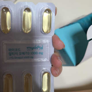 JW중외제약 마이코드 알티지 오메가3 1000 mg — 4점을 준 리뷰어가 2020년 6월 올린 사용 사진
