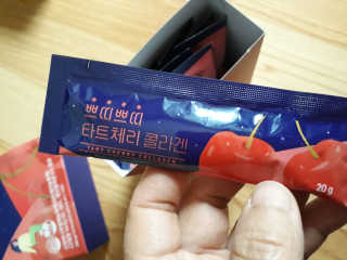 서울약사신협_쁘띠쁘띠타트체리콜라겐_20g x 14포 — 5점을 준 리뷰어가 2020년 12월 올린 사용 사진
