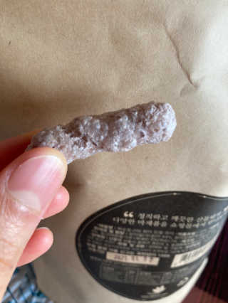 산들녘 둥근마 현미 찹쌀 과자와 둥근마 현미 찹쌀 10초 죽 — 5점을 준 리뷰어가 2020년 7월 올린 사용 사진