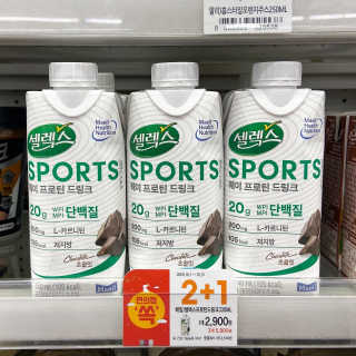 셀렉스스포츠 셀렉스 스포츠 드링크 초콜릿 _ 330ml x 12팩 — 5점을 준 리뷰어가 2020년 10월 올린 사용 사진