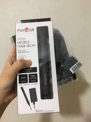 모즈헤어 휴대용 미니 고데기 — 5점을 준 리뷰어가 2020년 11월 올린 사용 사진