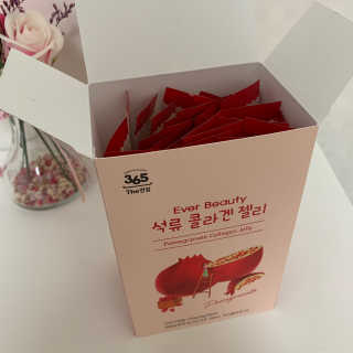 365더건강 에버뷰티 석류콜라겐 젤리 — 5점을 준 리뷰어가 2020년 9월 올린 사용 사진