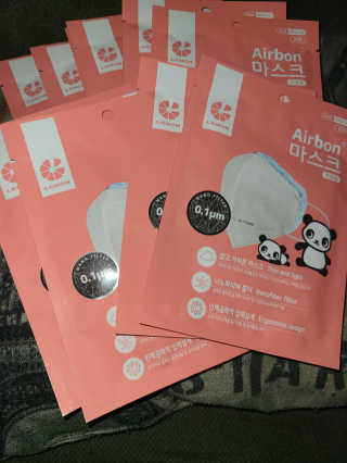 SOOMLAB Mask Kids - Airbon — 5점을 준 리뷰어가 2020년 8월 올린 사용 사진