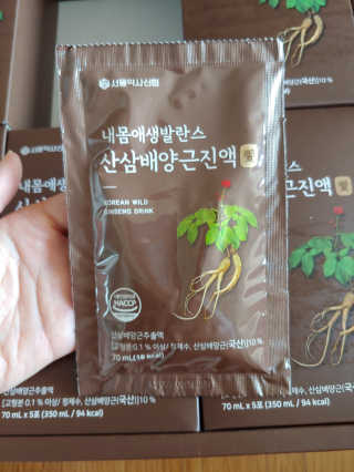 서울약사신협 약사신협_산삼배양근 진액_70ml x 30포 — 5점을 준 리뷰어가 2020년 9월 올린 사용 사진