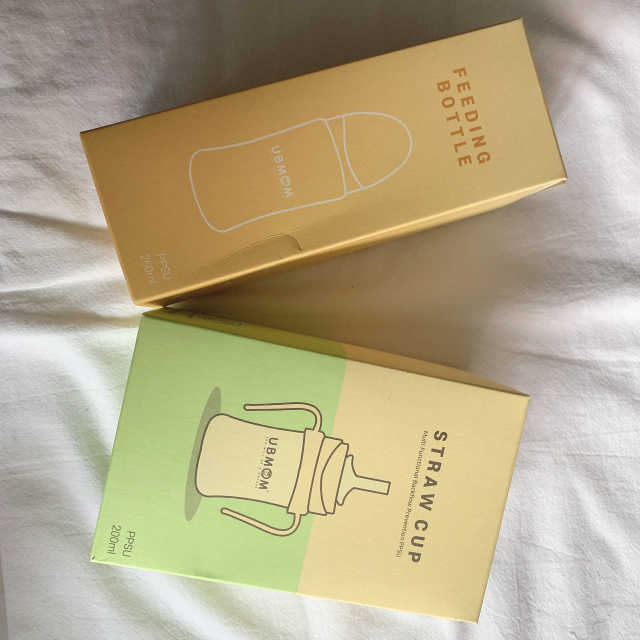유비맘 샘방지 PPSU 빨대컵_컬러 랜덤 발송 리뷰 사진