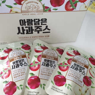 [가든농장]아람담은 사과주스 [가든농장] 아람담은 사과주스 120ml x 15포 — 5점을 준 리뷰어가 2020년 5월 올린 사용 사진