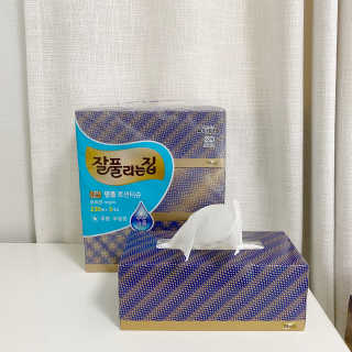 잘풀리는집 부드러운 모이스처 보습 미용 티슈 230매 — 5점을 준 리뷰어가 2020년 9월 올린 사용 사진