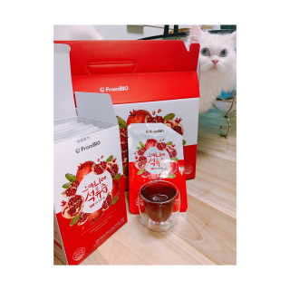 프롬바이오 오직 석류만 [그대로100 석류즙] 하루 1포로 건강하게 — 5점을 준 리뷰어가 2020년 6월 올린 사용 사진