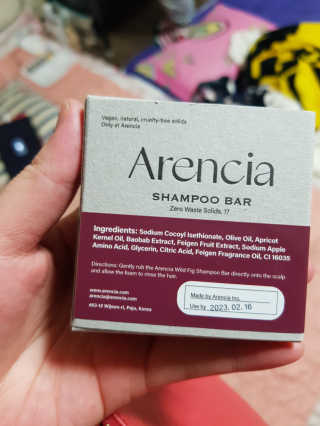 Arencia 아렌시아 와일드피그 샴푸바 — 5점을 준 리뷰어가 2020년 12월 올린 사용 사진
