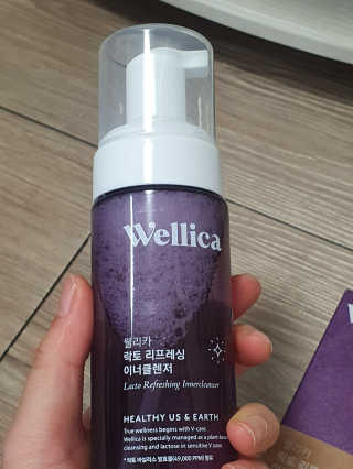 웰리카_V CARE 웰리카 락토 리프레싱 이너클렌저 — 5점을 준 리뷰어가 2020년 12월 올린 사용 사진