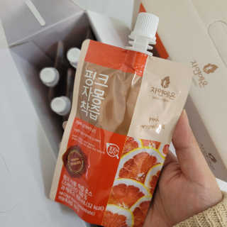 자연에온 핑크 자몽 착즙 100mL 10개입 2BOX — 4점을 준 리뷰어가 2020년 11월 올린 사용 사진