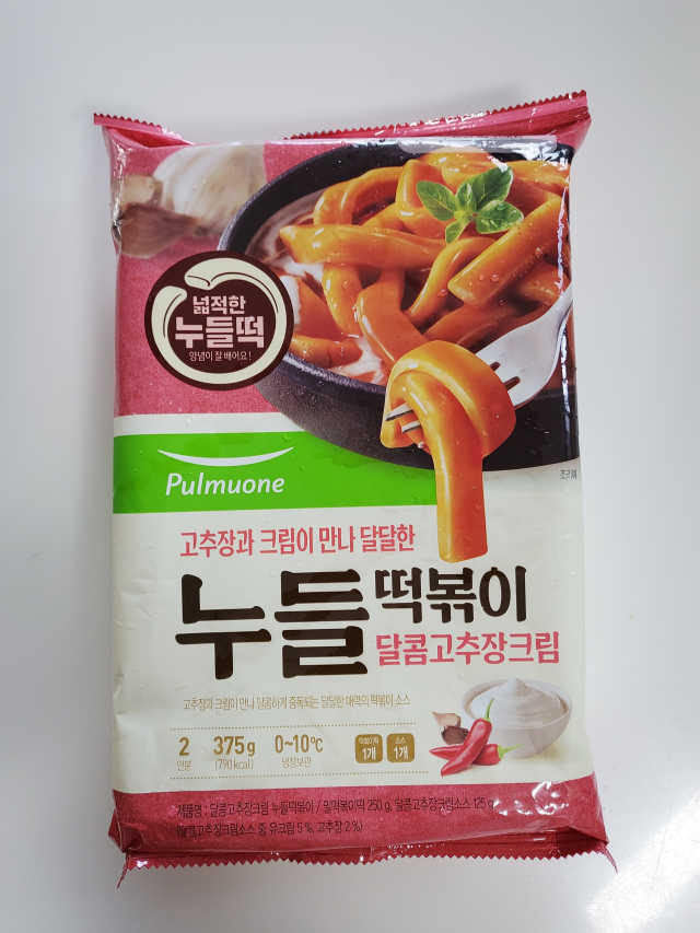 [풀무원] 달콤고추장크림, 양송이버섯크림 누들떡볶이 리뷰 사진