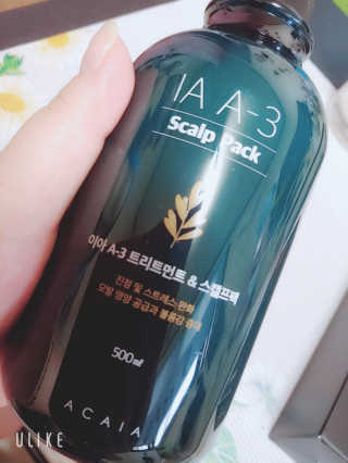 아카이아 이아 A3 헤어스캘프팩 500ml — 4점을 준 리뷰어가 2020년 6월 올린 사용 사진