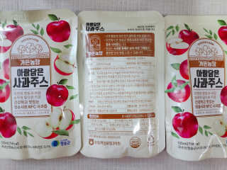 [가든농장]아람담은 사과주스 [가든농장] 아람담은 사과주스 120ml x 15포 — 5점을 준 리뷰어가 2020년 6월 올린 사용 사진