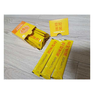 조은약초 국산 늙은 호박즙 호박쪼옥 젤리 20g x 15포 — 5점을 준 리뷰어가 2020년 8월 올린 사용 사진