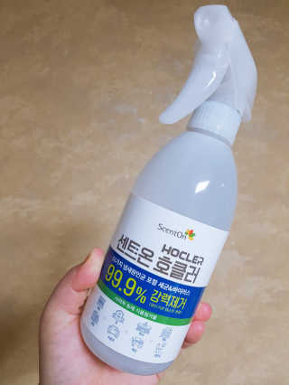 레나스 센트온  호클러 차아염소산수 살균소독제 — 5점을 준 리뷰어가 2020년 6월 올린 사용 사진