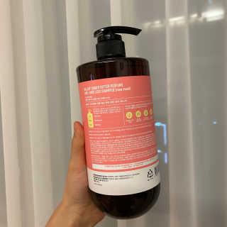 달리프 진저 베러 퍼퓸 탈모 완화 샴푸 1000ml 향 3종 — 4점을 준 리뷰어가 2020년 11월 올린 사용 사진