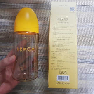 유비맘 PPSU 젖병 노꼭지_260ml_컬러 랜덤 발송 — 5점을 준 리뷰어가 2020년 7월 올린 사용 사진