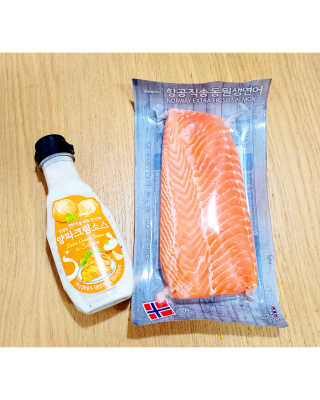동원산업 항공직송 동원생연어_400g — 5점을 준 리뷰어가 2020년 5월 올린 사용 사진