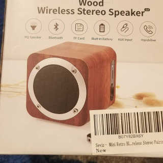 SEVIZ MINI10W 레트로 블루투스 스피커 — 5점을 준 리뷰어가 2020년 10월 올린 사용 사진