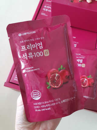 서울약사신협 약사신협_석류100_70ml x 30포 — 5점을 준 리뷰어가 2020년 9월 올린 사용 사진