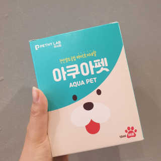 펫시랩 반려견용 액상 프리바이오틱스 아쿠아펫 — 5점을 준 리뷰어가 2020년 12월 올린 사용 사진