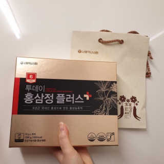 서울약사신협_투데이홍삼정플러스스틱_10g x 30포 — 5점을 준 리뷰어가 2020년 12월 올린 사용 사진