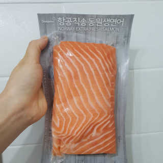 동원산업 항공직송 동원생연어_400g — 5점을 준 리뷰어가 2020년 5월 올린 사용 사진