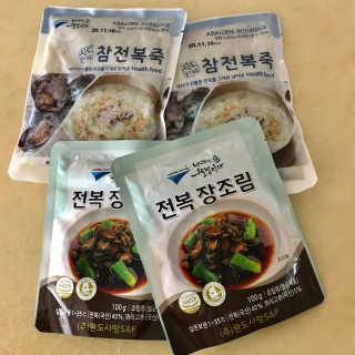 바다는다웰빙이다 완도사랑 전복죽 250g - 2팩 + 전복장조림 2팩 — 5점을 준 리뷰어가 2020년 11월 올린 사용 사진