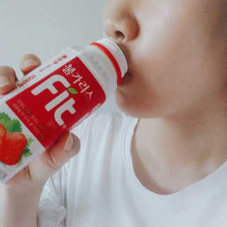 남양유업 [불가리스]마시는 발효유 Fit 딸기/플레인 — 5점을 준 리뷰어가 2020년 8월 올린 사용 사진